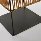 WovenAura | Rustic Stylish Solar Outdoor Floor Lamp with Dual Power Options 6