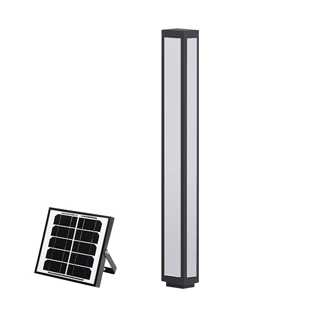 Solar Aluminium Garden Bollard Light — Weatherproof Modern Pathway