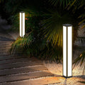 Solar Aluminium Garden Bollard Light — Weatherproof Modern Pathway