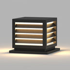 Solar Aluminium Outdoor Wall Light — IP54 Warm Ambient Hardwired Option
