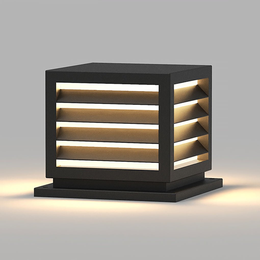 Solar Aluminium Outdoor Wall Light — IP54 Warm Ambient Hardwired Option