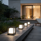 Solar Aluminium Pathway Garden Light — Warm White Waterproof Courtyard