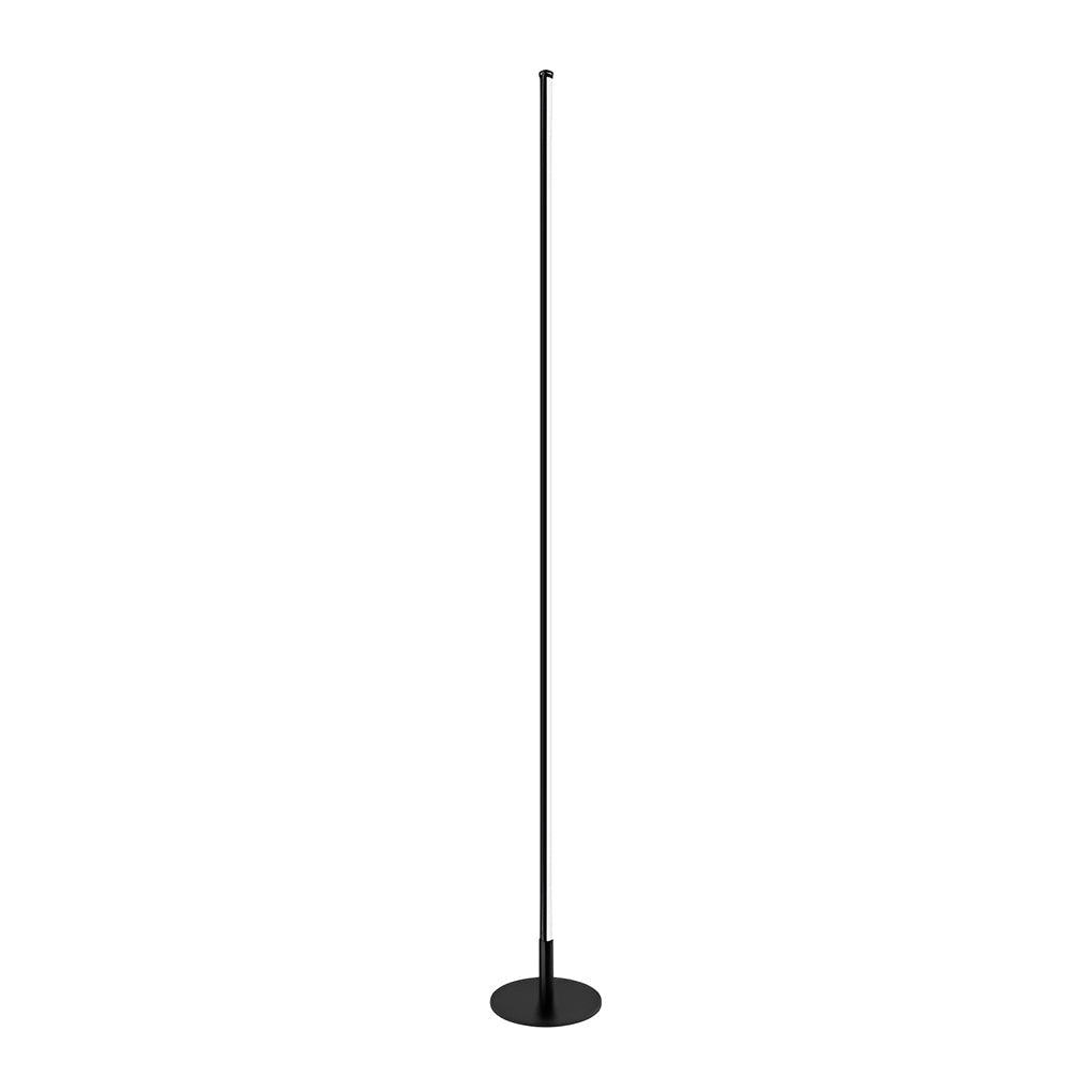 Solar Black Aluminium Linear Outdoor Floor Lamp — IP65 LED Garden Light