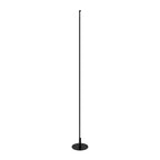 Solar Black Aluminium Linear Outdoor Floor Lamp — IP65 LED Garden Light