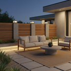 Solar Glass Shade Outdoor Pillar Light — IP65 Die-Cast Aluminium Hardwired