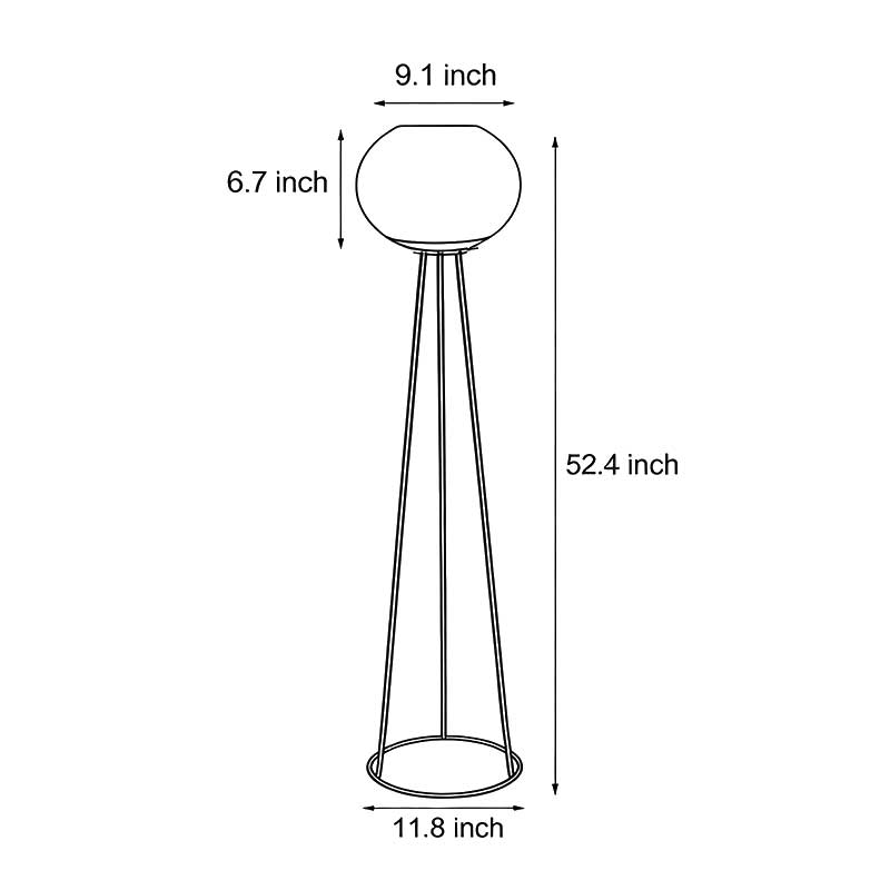 Solar Globe Shade Adjustable Colour Metal Outdoor Garden Floor Lamp