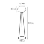 Solar Globe Shade Adjustable Colour Metal Outdoor Garden Floor Lamp