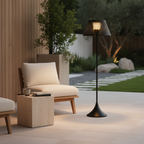 Solar Hollow Style Outdoor Floor Lamp — Dual Power Ambient Garden Light