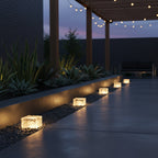 Solar Ice Cube Step Garden Light — Colour Changing RGB Waterproof