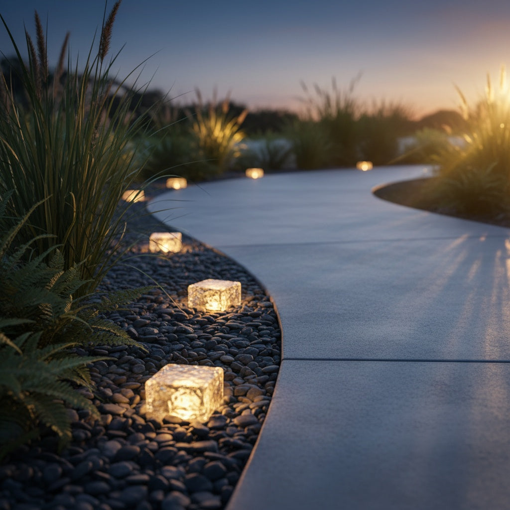 Solar Ice Cube Step Garden Light — Colour Changing RGB Waterproof