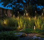 Solar Metal Spike Garden Stake Lights — Warm White Durable Landscape