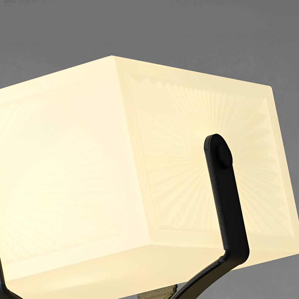 Solar Outdoor Garden Pillar Light — IP65 3000K PE Lampshade Hardwired