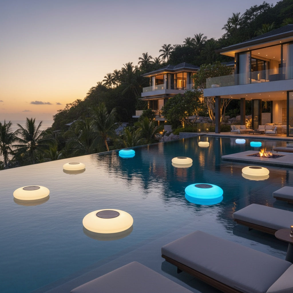 Solar RGB Colour Changing Floating Pond Light — Remote Control Waterproof