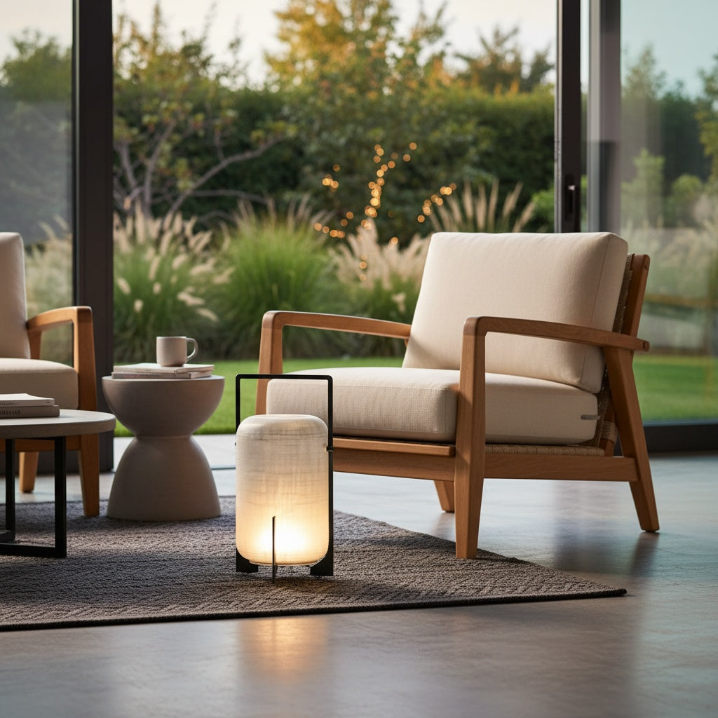Solar Stainless Steel Portable LED Outdoor Lantern — USB Rechargeable