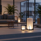 Solar Stainless Steel Portable LED Outdoor Lantern — USB Rechargeable