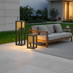 Solar Stainless Steel Portable Outdoor Lantern — Lightweight Modern