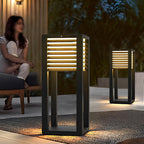 Solar Stainless Steel Portable Outdoor Lantern — Lightweight Modern