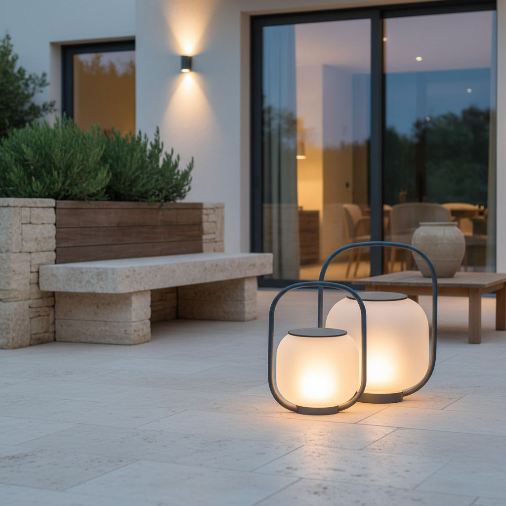 Solar Waterproof Portable Outdoor Lantern — Rechargeable Emergency Light