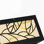 Square Marble Finish Solar Garden Pillar Light — Durable Modern LED