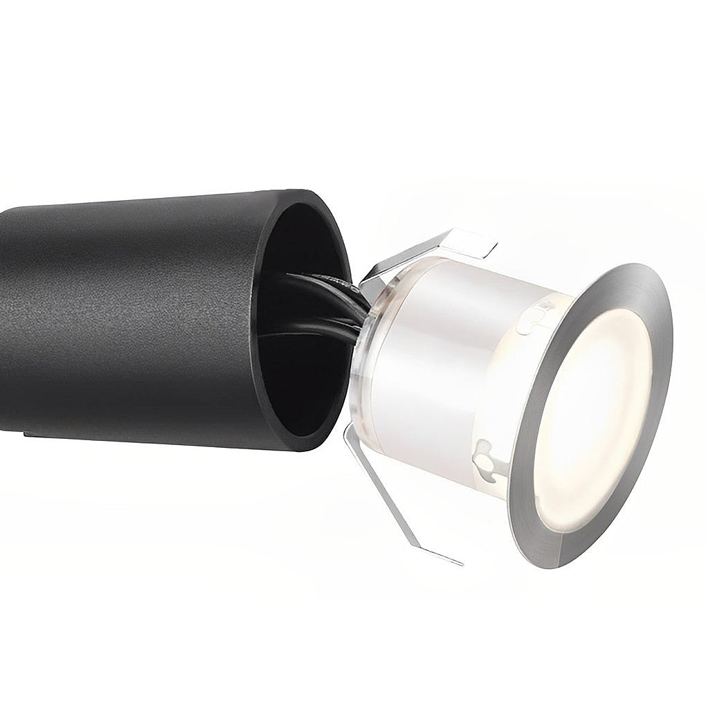 Stainless Steel In-Ground Garden Uplight — Warm White Low Voltage LED