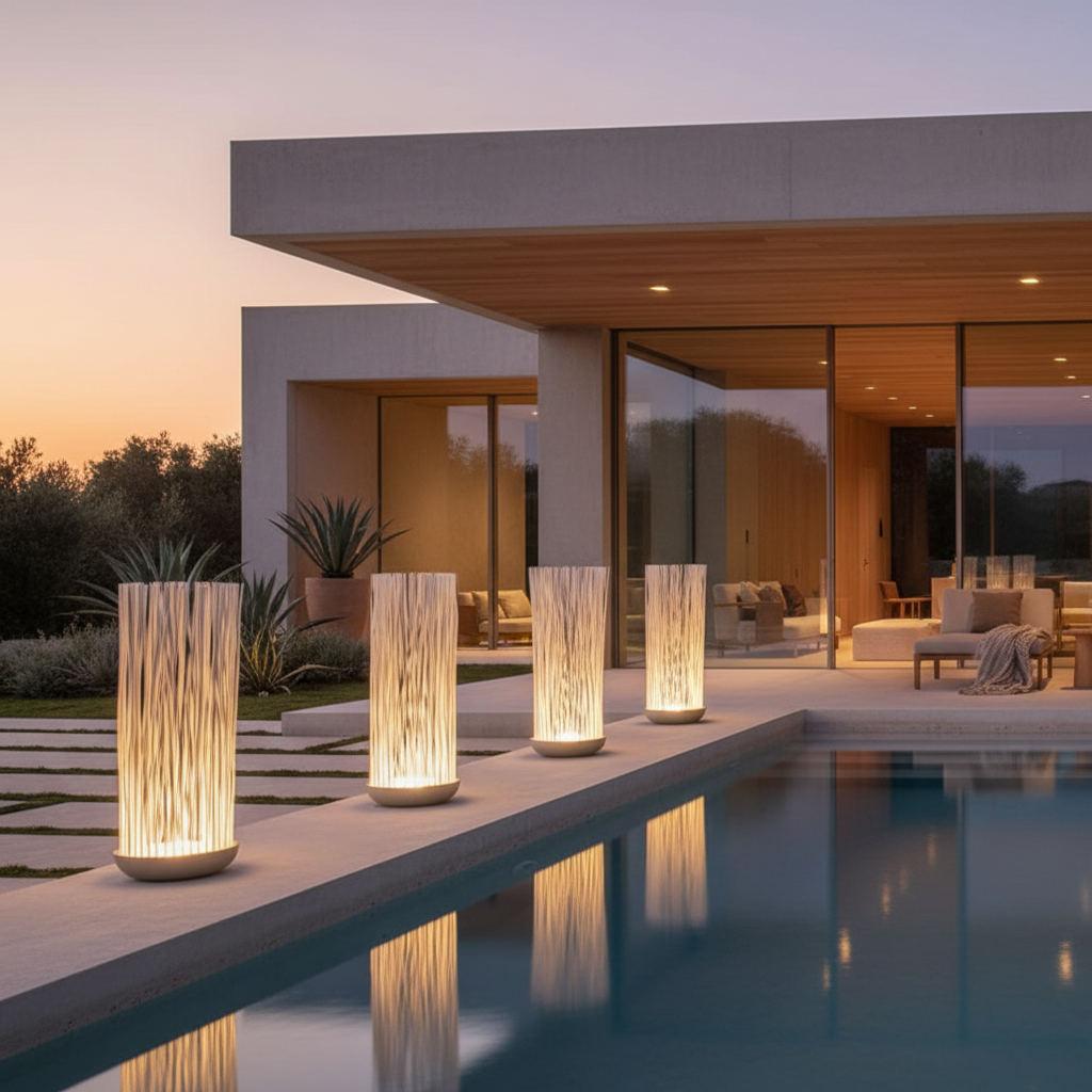 Stainless Steel IP54 Outdoor Garden Floor Lamp — Modern Landscape LED
