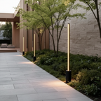 Stainless Steel IP65 Contemporary Outdoor Garden Floor Lamp — Acrylic Shade