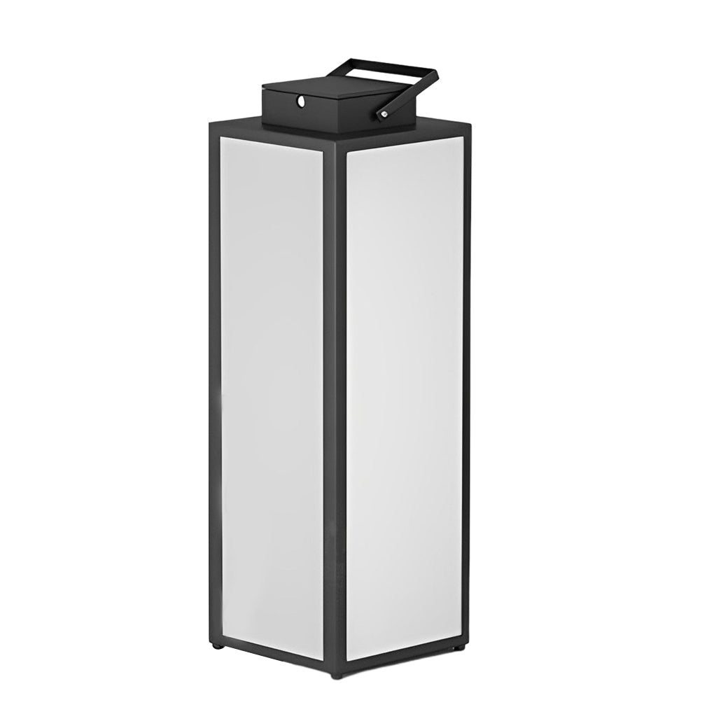 Stainless Steel Square Solar Portable Lantern — IP65 Camping Garden