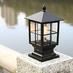 Elegant Stone Light Pillar | Solar Outdoor Lighting with Dual Power Modes | Waterproof Design for Reliable Illumination 5