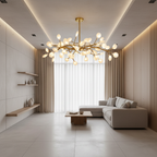 Transparent 27-Light LED Satellite Pendant Chandelier — Firefly Artistic