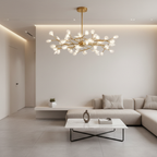 Transparent 27-Light LED Satellite Pendant Chandelier — Firefly Artistic