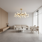Transparent 27-Light LED Satellite Pendant Chandelier — Firefly Artistic