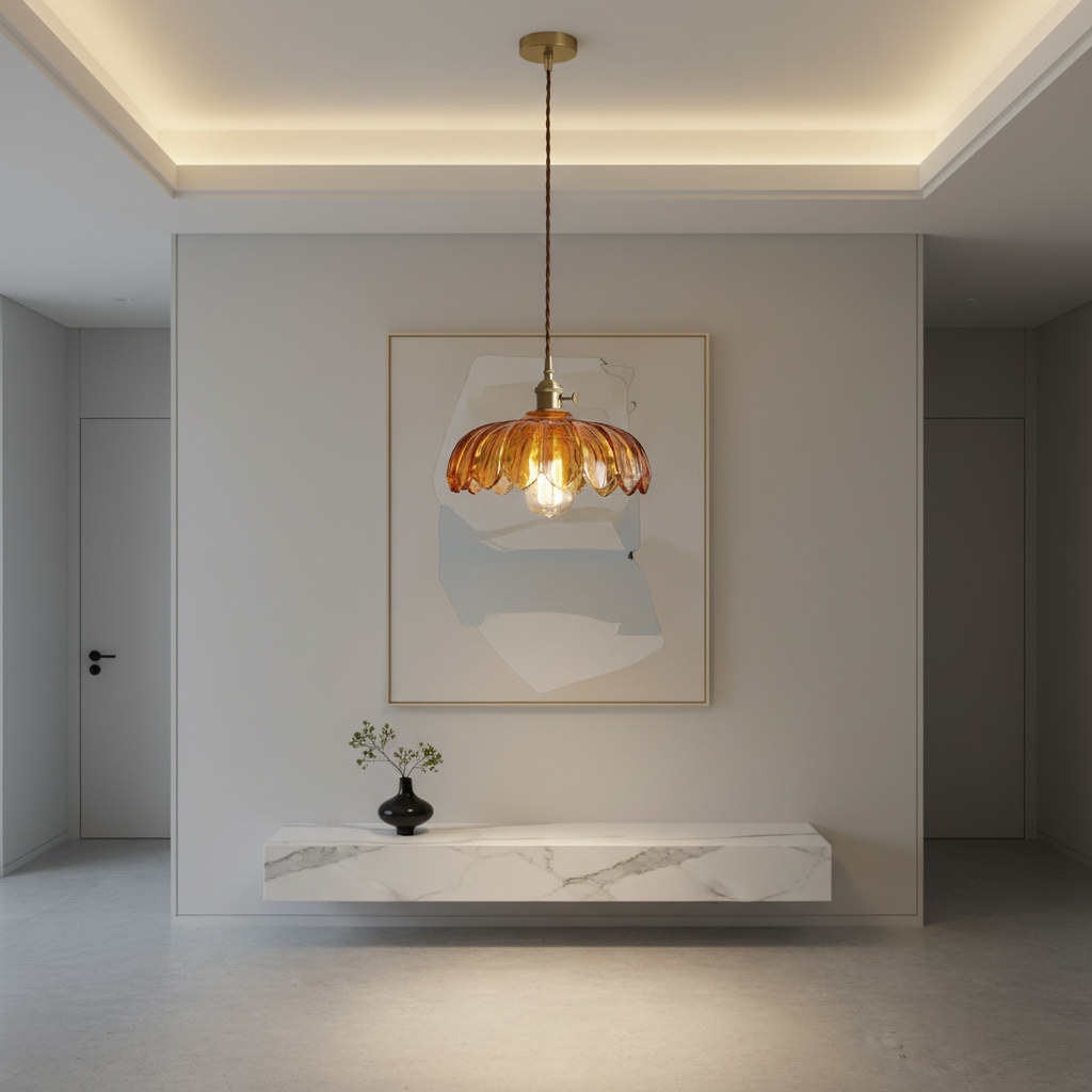 Transparent Glass Retro E27 Nordic Kitchen Pendant Light — Dining Room