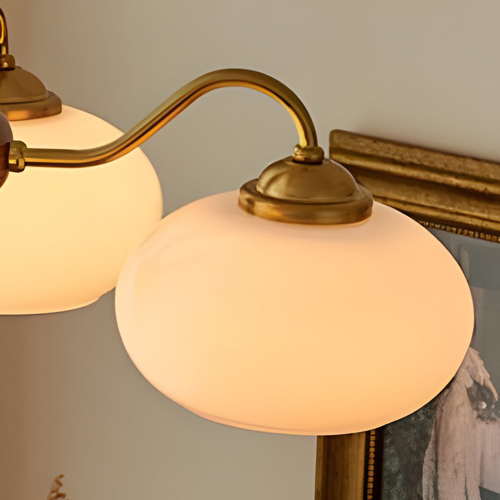 Walnut Brass 4-Light Contemporary LED Ceiling Chandelier — Elegant