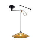 Walnut Umbrella Japanese Style E27 Pendant Light — Adjustable Dimmable