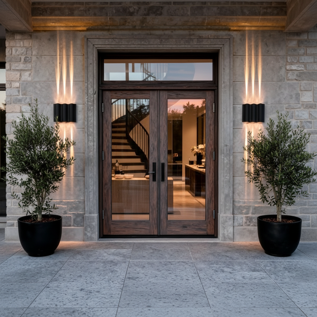 Wavy Dual Beam LED Outdoor Wall Light — White Waterproof Aluminium