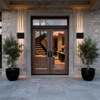 Wavy Dual Beam LED Outdoor Wall Light — White Waterproof Aluminium