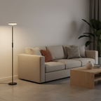 White 6000K Geometric Uplight Adjustable Downlight Reading Floor Lamp
