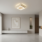 White Adjustable Colour Temperature LED Flush Mount Ceiling Light
