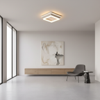 White Adjustable Colour Temperature LED Flush Mount Ceiling Light