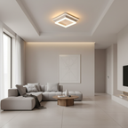 White Adjustable Colour Temperature LED Flush Mount Ceiling Light