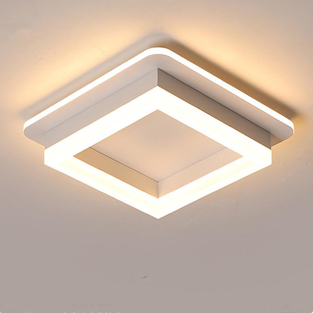 White Adjustable Colour Temperature LED Flush Mount Ceiling Light