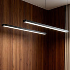 White Aluminium Cool White LED Pendant Light — Commercial Kitchen Ceiling