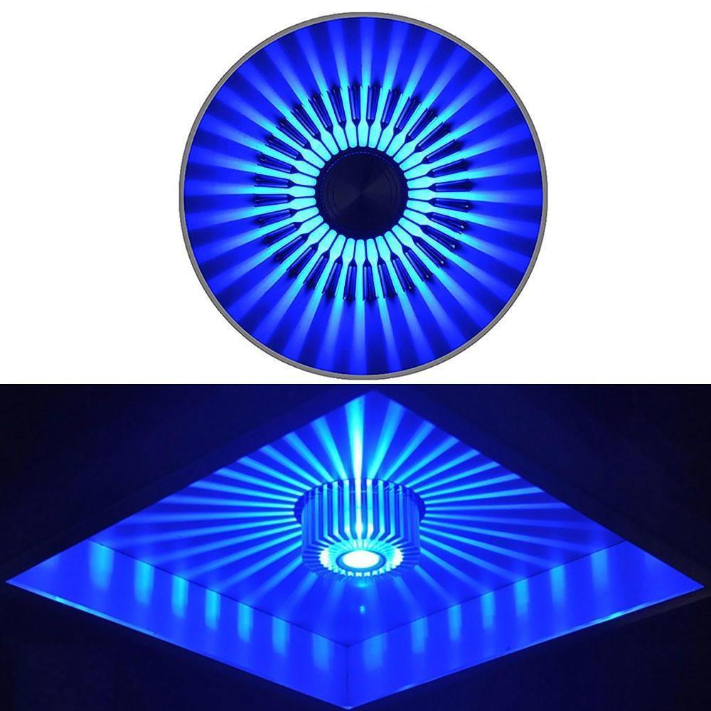 White Aluminium Sunburst LED Flush Mount Ceiling Light — Contemporary