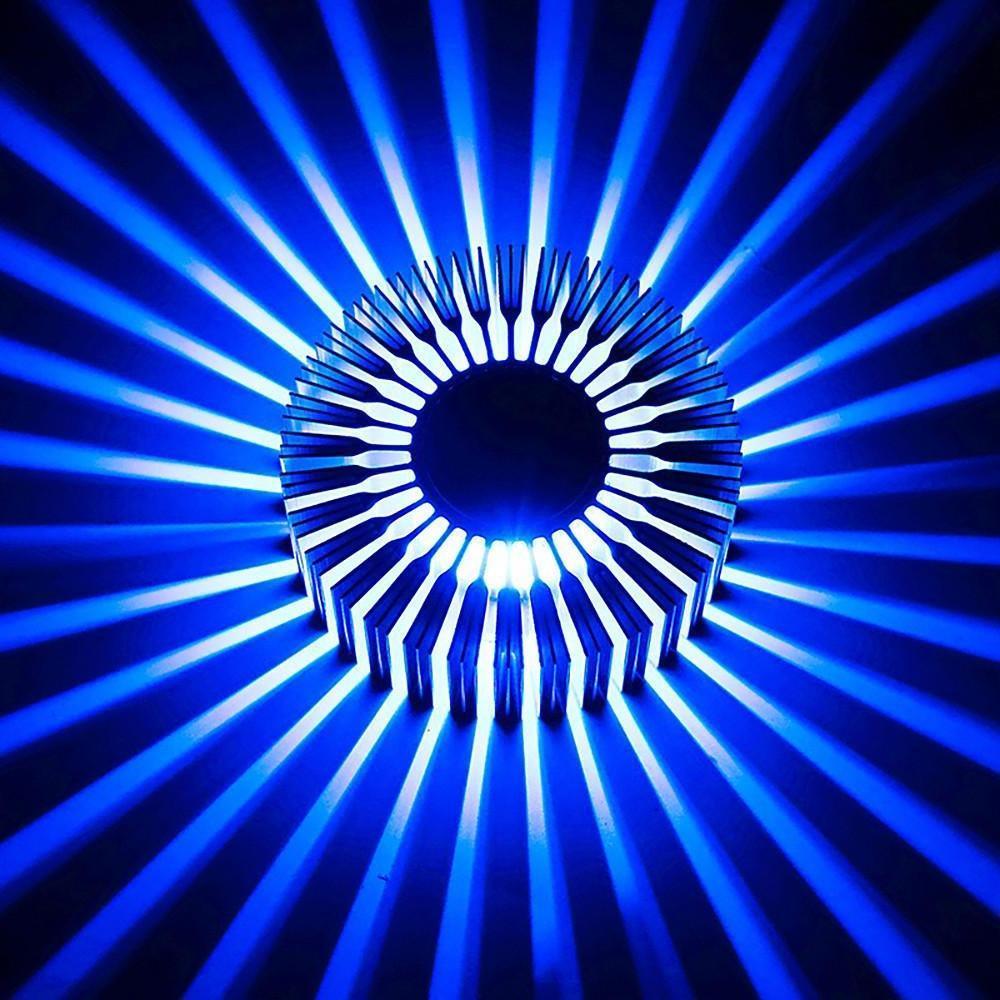 White Aluminium Sunburst LED Flush Mount Ceiling Light — Contemporary