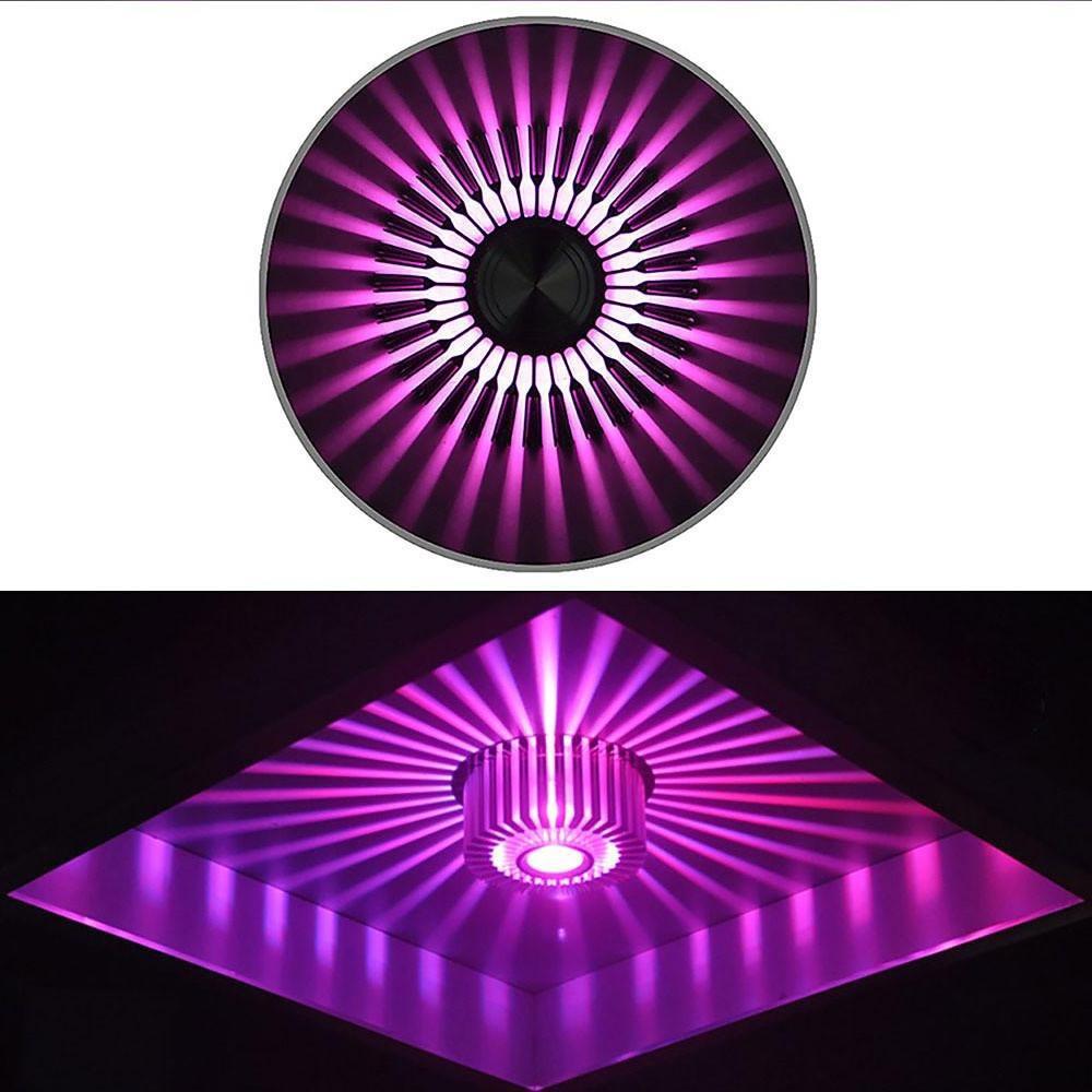 White Aluminium Sunburst LED Flush Mount Ceiling Light — Contemporary