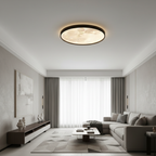 White Artistic High Brightness LED Flush Mount Ceiling Light — Modern