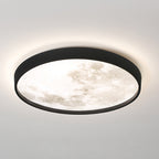 White Artistic High Brightness LED Flush Mount Ceiling Light — Modern