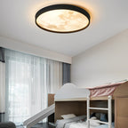 White Artistic High Brightness LED Flush Mount Ceiling Light — Modern