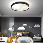 White Artistic High Brightness LED Flush Mount Ceiling Light — Modern