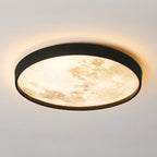 White Artistic High Brightness LED Flush Mount Ceiling Light — Modern
